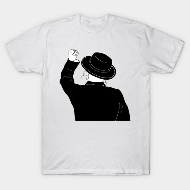 Orthodox jew with the fist T-Shirt by argiropulo